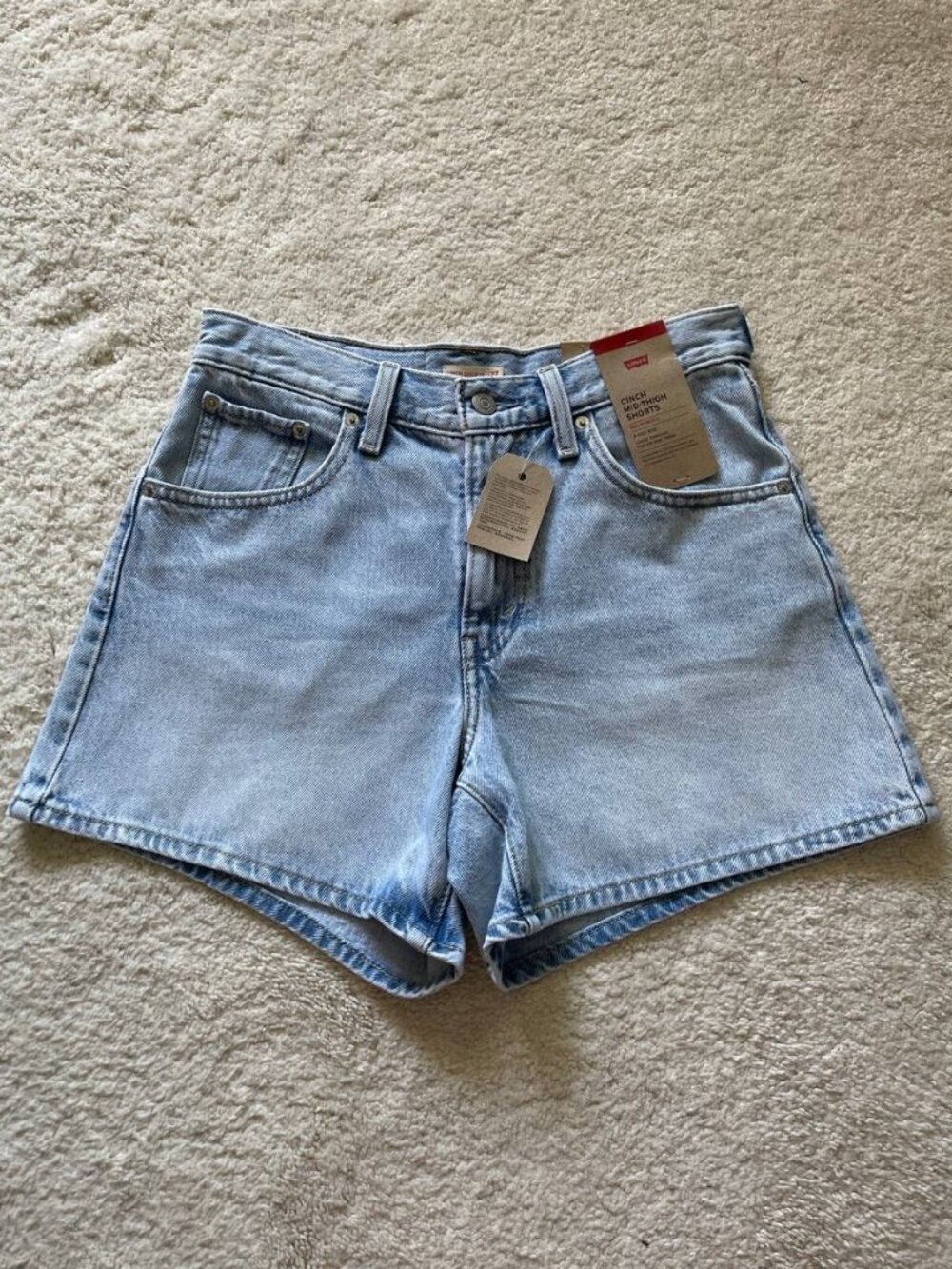 NWT Levi's Cinch High Rise Denim Shorts Size 27